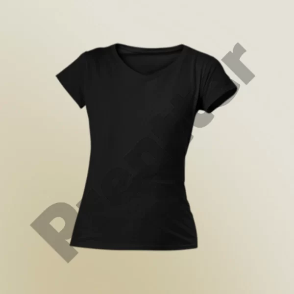 02 Playera cuello V - Negro